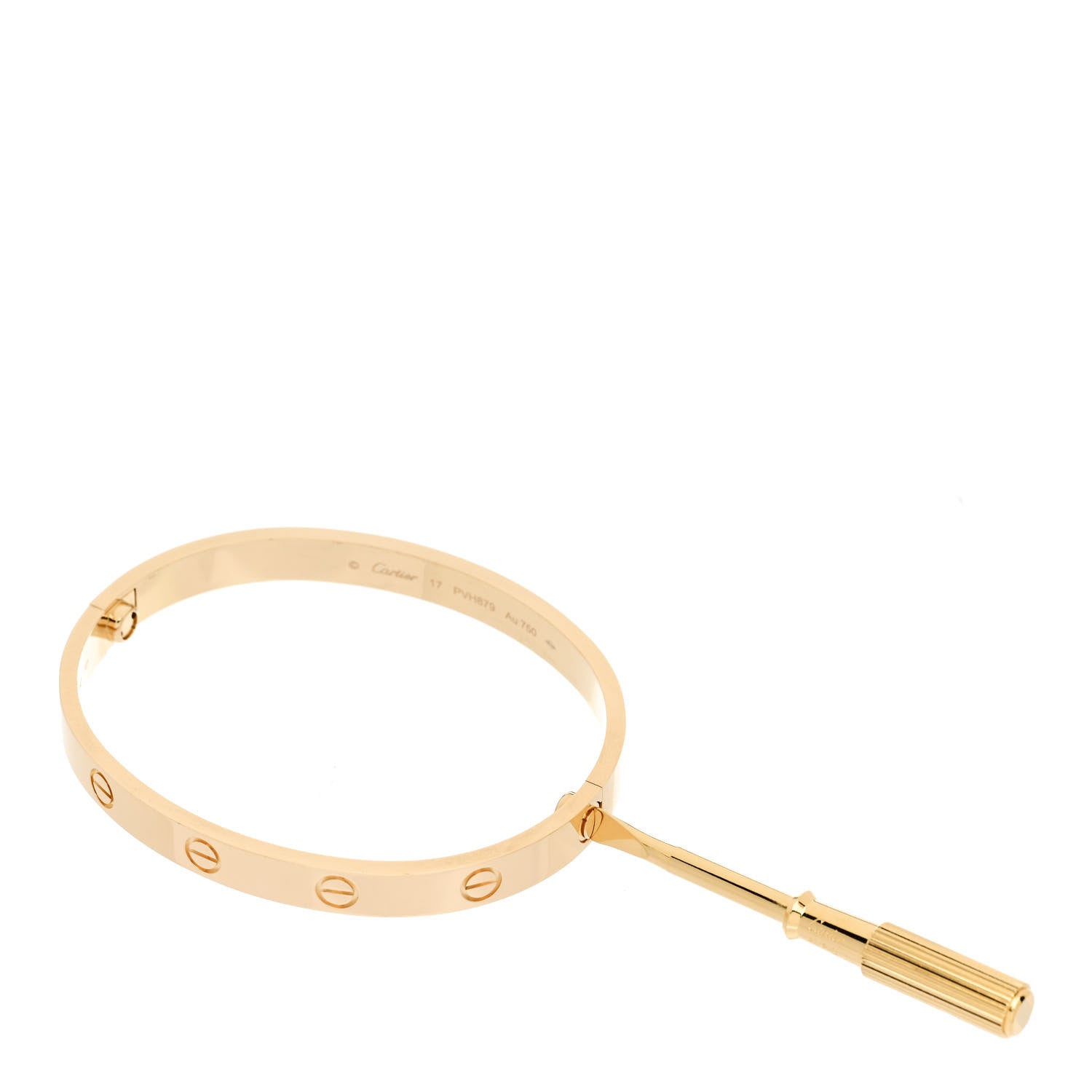 Cartier 18K Yellow Gold LOVE Bracelet 17 3 of 6