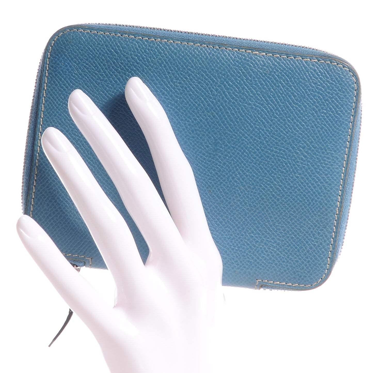 Epsom Globe Trotter Zip Agenda PM Cover Blue Jean