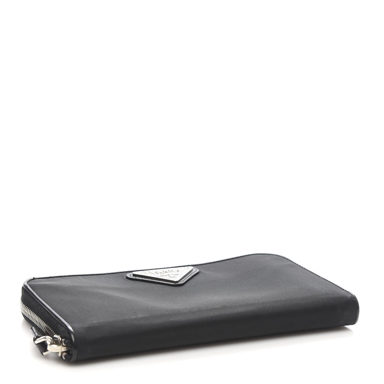 Prada Tessuto Light Nylon Zip Around Wallet Black 4 of 10