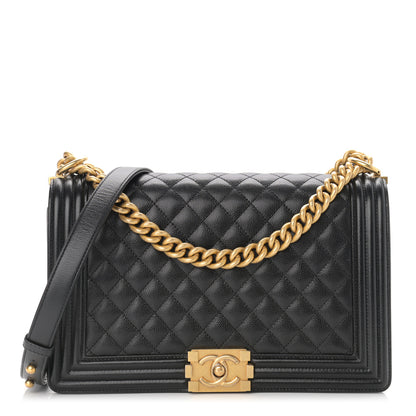 Chanel Caviar Quilted New Medium Boy Flap Black 1 of 11