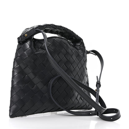 Bottega Veneta Calfskin Intrecciato Mini Hop Black 3 of 9