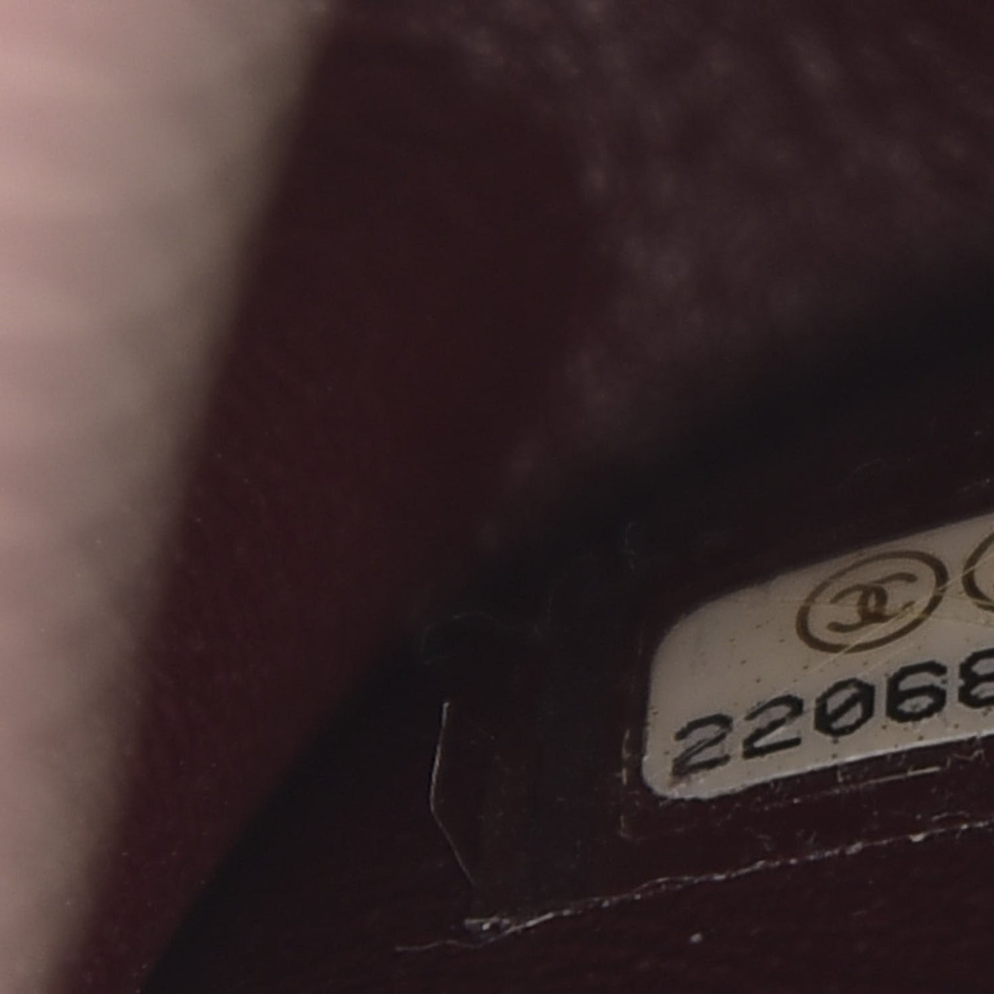 Shiny Lambskin Chevron Stitched Small Coco Camera Case Bag Burgundy