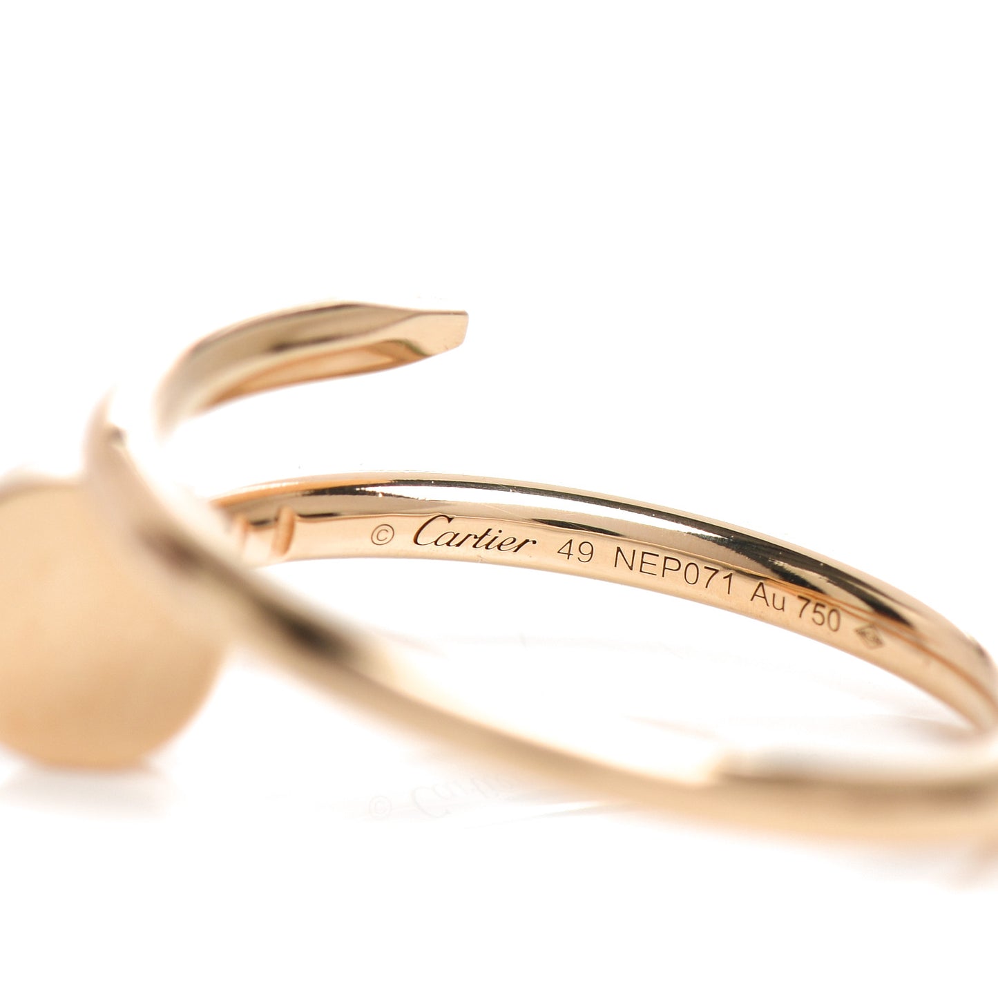 18K Yellow Gold Small Juste Un Clou Ring 49 4.75