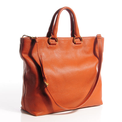 Prada Vitello Daino Shopping Tote Rame 3 of 9