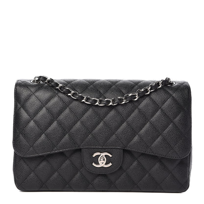 Chanel Caviar Quilted Jumbo Double Flap Black 1 of 12