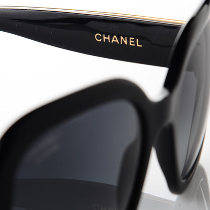 Chanel Stingray Polarized CC Sunglasses 5272-Q Black 5 of 8