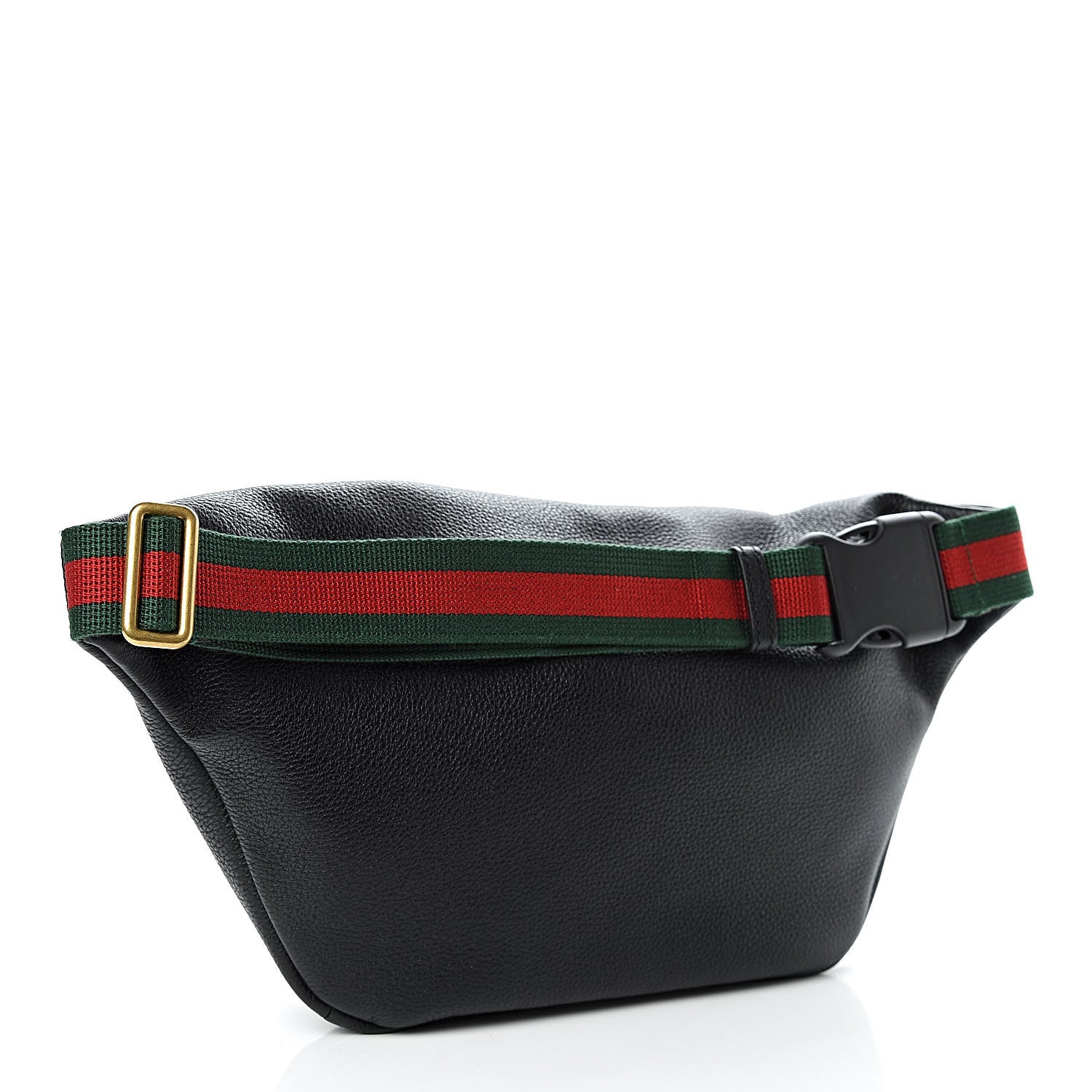 Gucci Grained Calfskin Logo Belt Bag Black 3 of 10