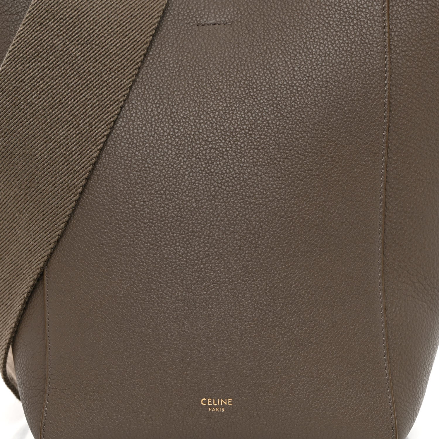 Celine Soft Grained Calfskin Small Sangle Bucket Bag Taupe 7 of 9