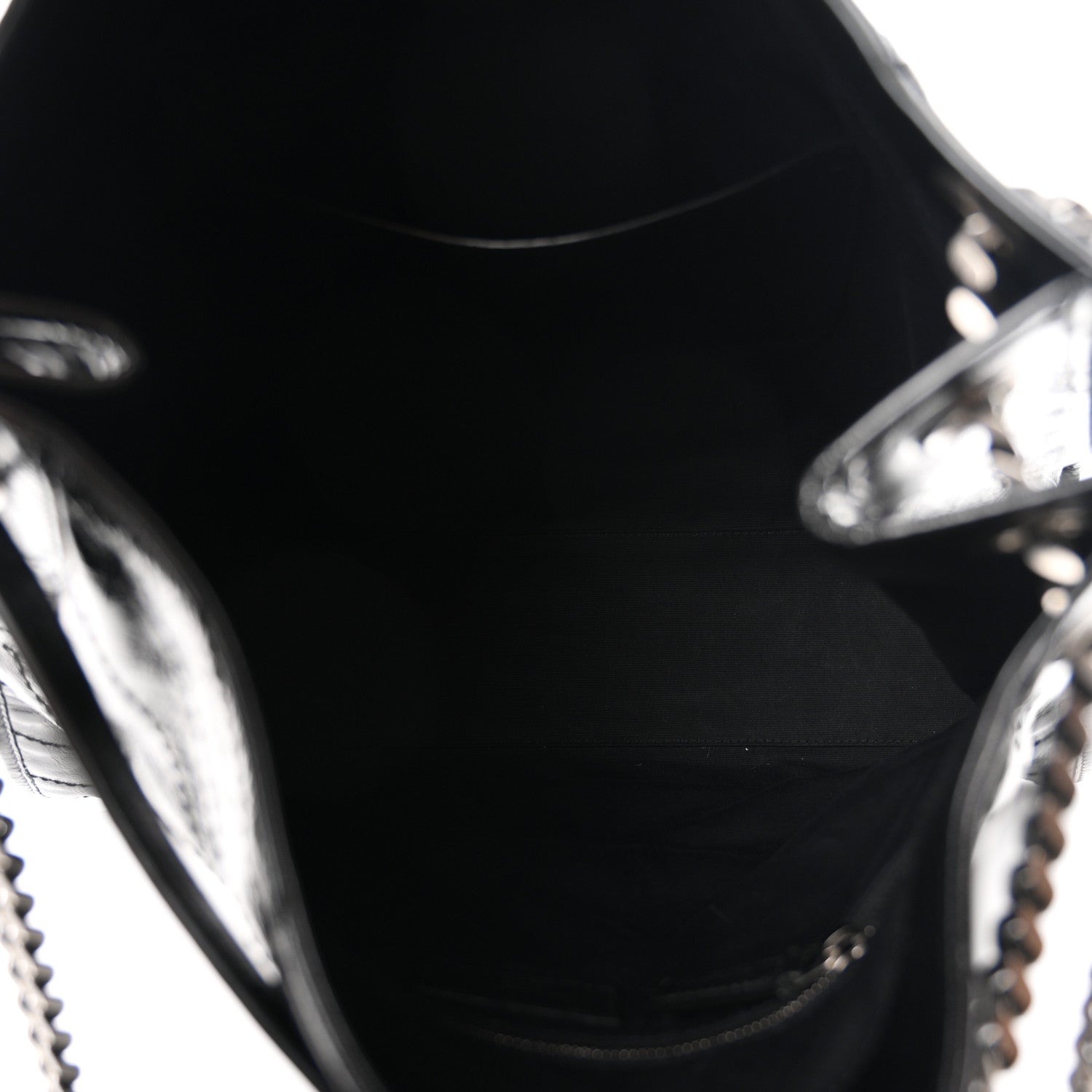 Saint Laurent Crinkled Calfskin Matelasse Monogram Large Niki Shopper Tote Black 5 of 11