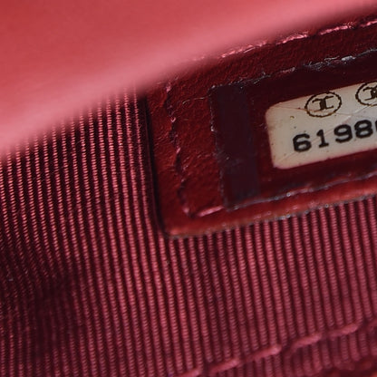 Chanel Persian Lamb Fur Small Single Flap Red 12 of 19