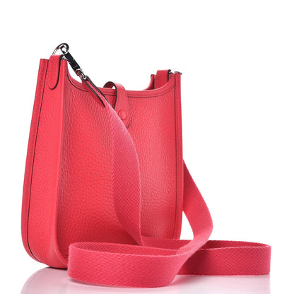 Hermes Taurillon Clemence Evelyne TPM Rose Extreme 3 of 8