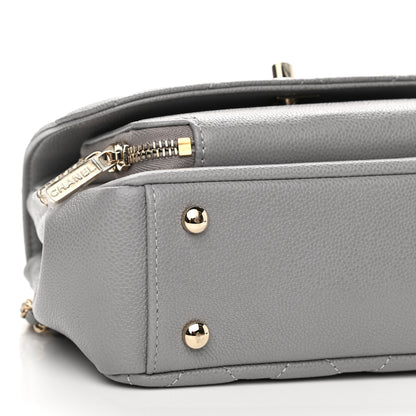 Chanel Caviar Quilted Small Business Affinity Flap Grey 9 of 11