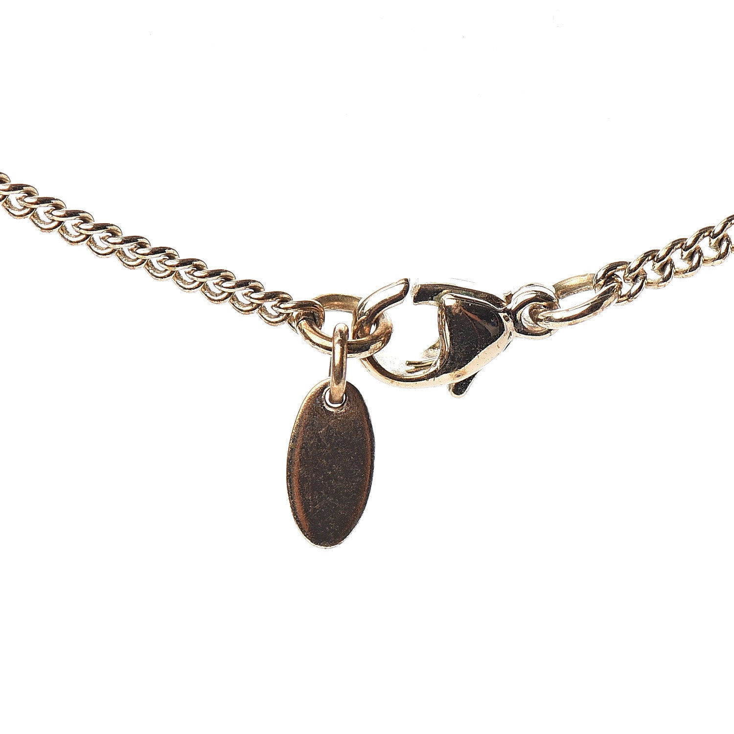 Chanel Crystal CC Necklace Gold 5 of 5