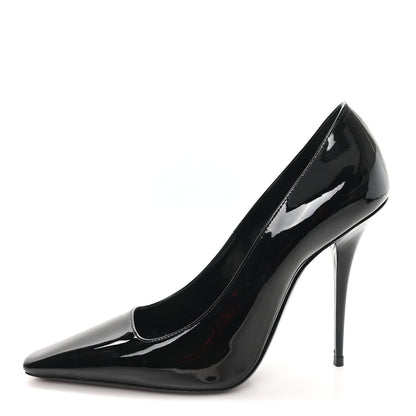 Saint Laurent Patent Instinct Pumps 37 Black 1 of 10