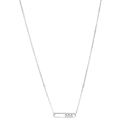 Messika 18K White Gold Diamond Baby Move Necklace 1 of 6