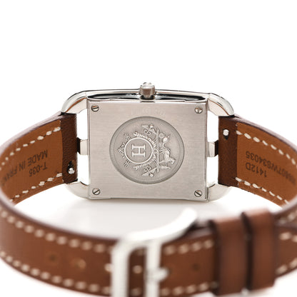 Hermes Stainless Steel Barenia 23mm Cape Cod Quartz Watch Fauve 4 of 5