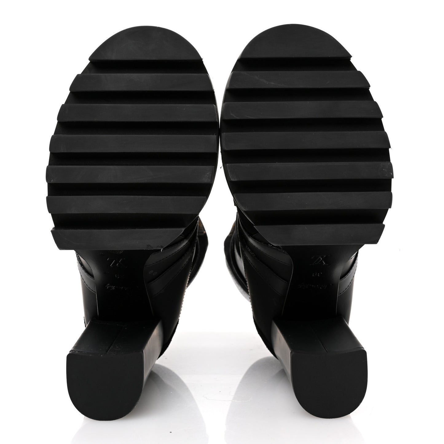 Suede Calfskin Monogram Star Trail Ankle Boots 39 Black