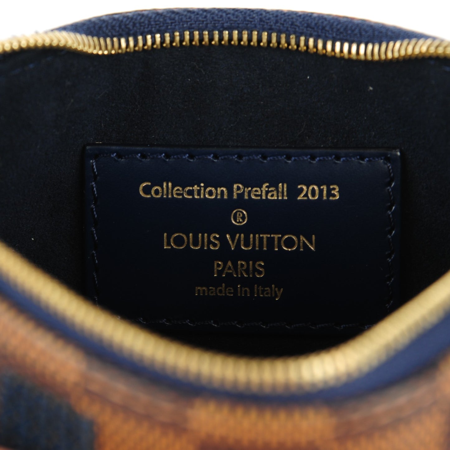 Damier Paillettes Mini Pochette Accessories Blue
