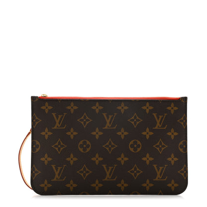 Louis Vuitton Monogram Neverfull MM GM Pochette Piment 1 of 10