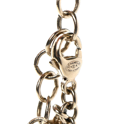 Chanel Metal Glass Swirling Pearls Necklace Gold 6 of 6