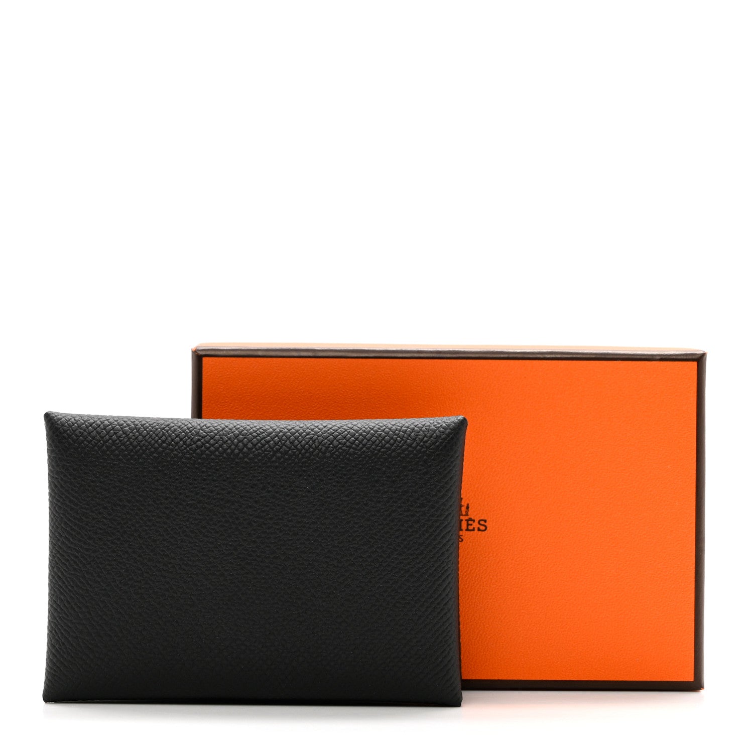 Hermes Epsom Calvi Duo Card Case Black 7 of 7