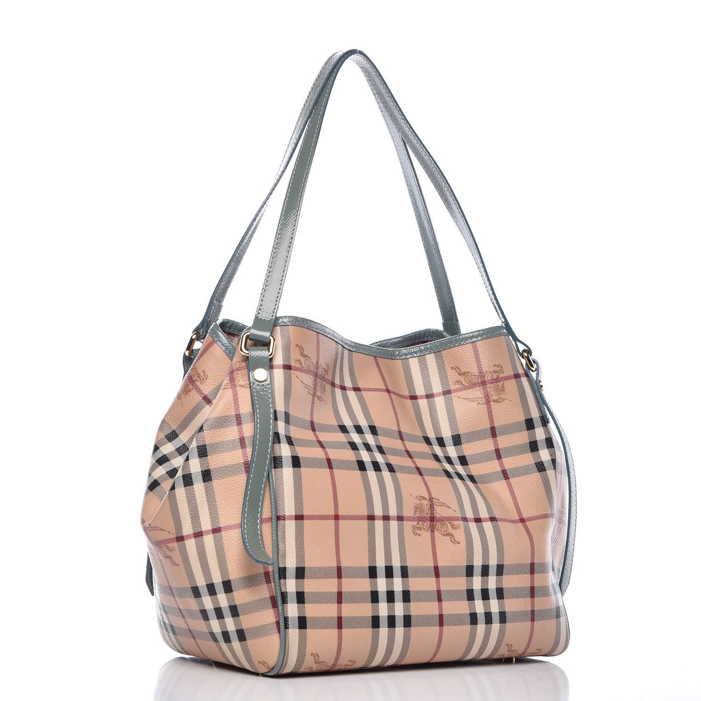 Haymarket Check Small Canterbury Tote Eucalyptus Grey