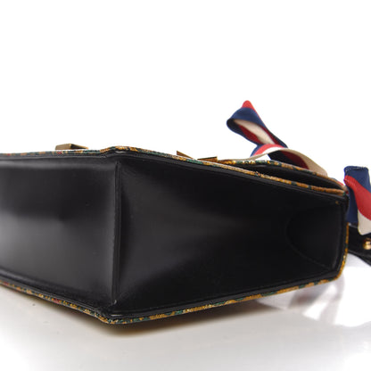 Gucci Iridescent Brocade Small Sylvie Shoulder Bag Gold 9 of 10