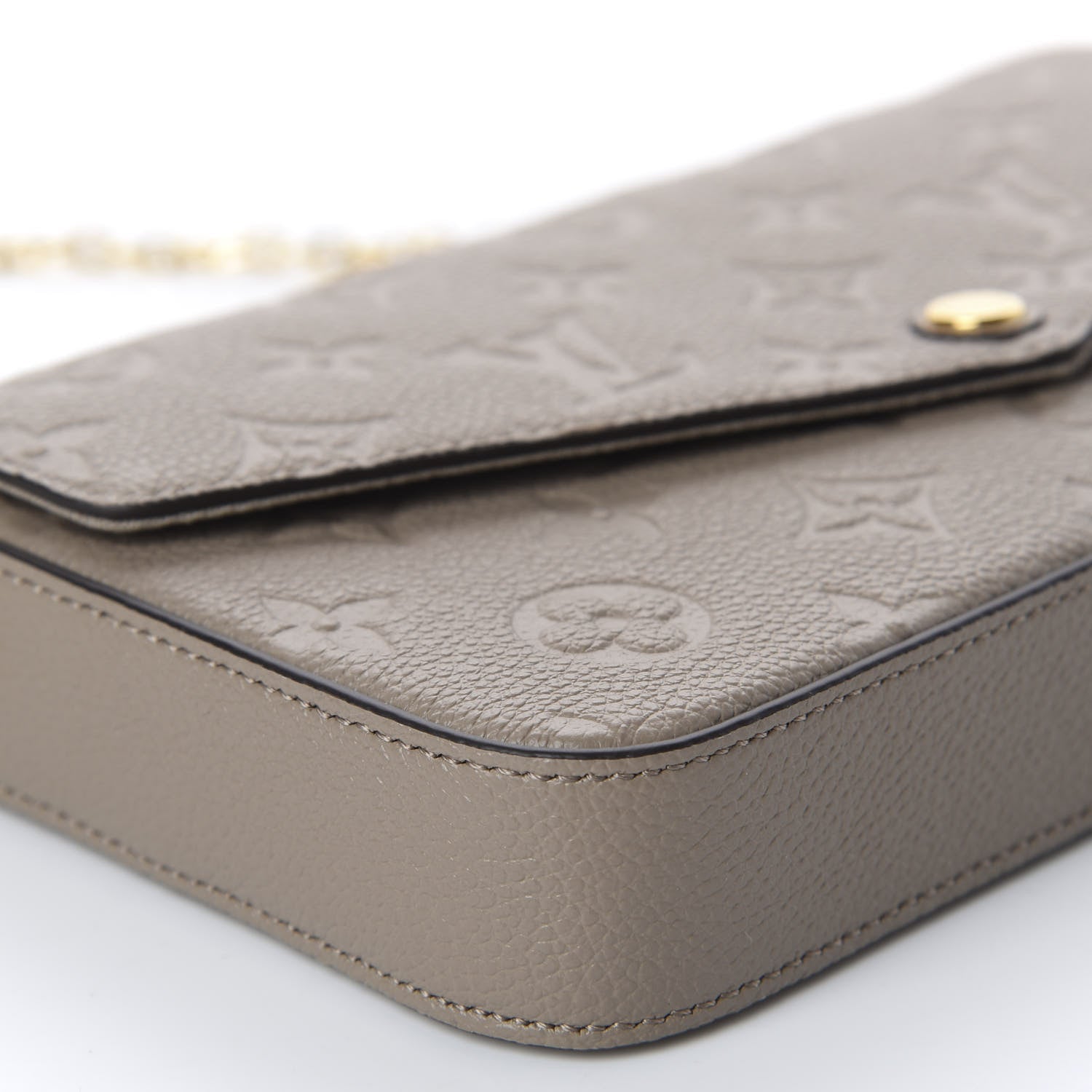 Louis Vuitton Empreinte Pochette Felicie Chain Wallet Tourterelle 5 of 10