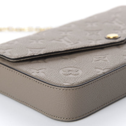 Louis Vuitton Empreinte Pochette Felicie Chain Wallet Tourterelle 5 of 10