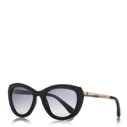 Chanel Stingray CC Polarized Sunglasses 6046-Q Black 1 of 8