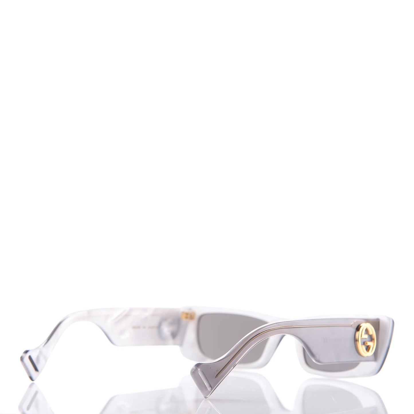 Acetate Rectangular GG0516S Sunglasses Grey Gold