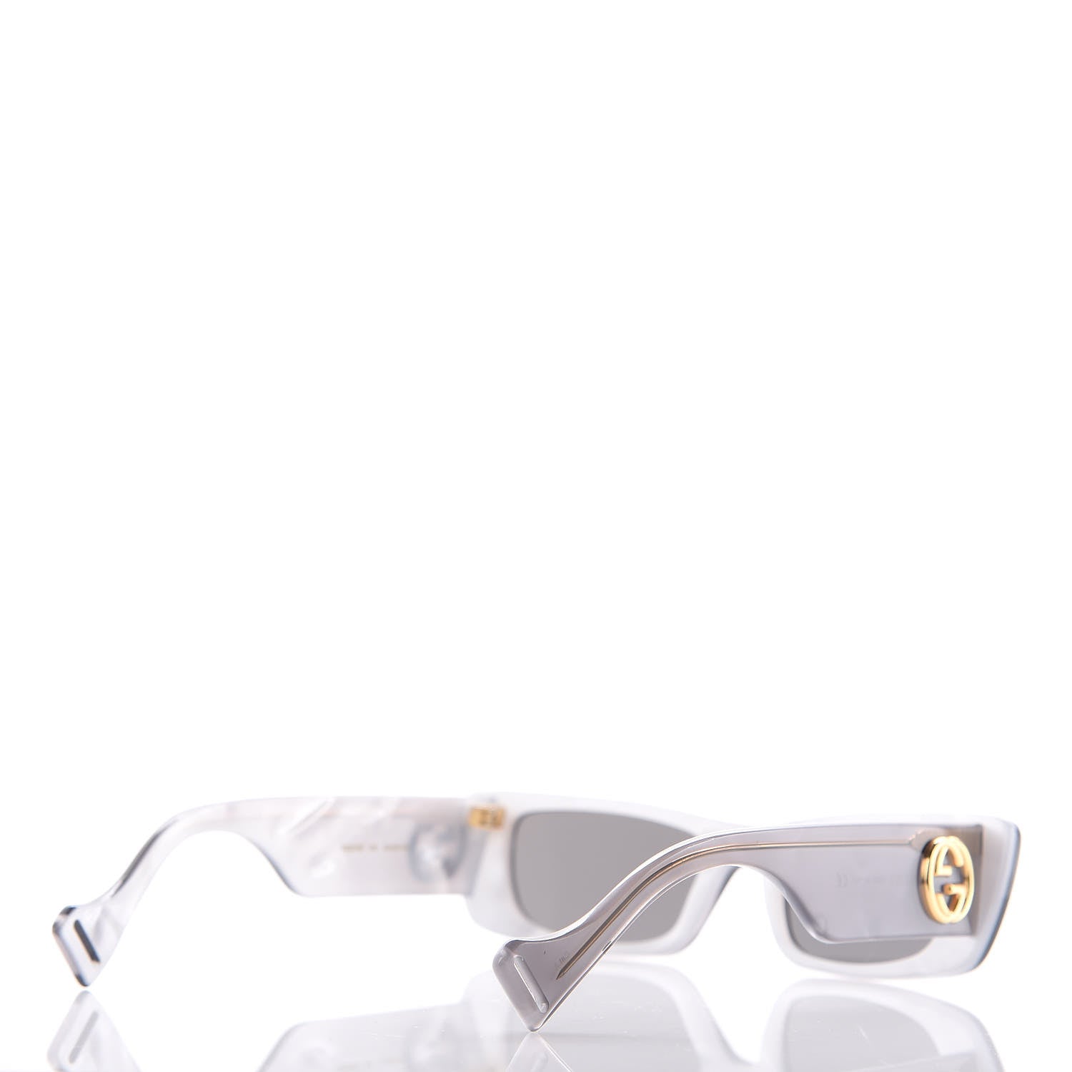 Gucci Acetate Rectangular GG0516S Sunglasses Grey Gold 3 of 7