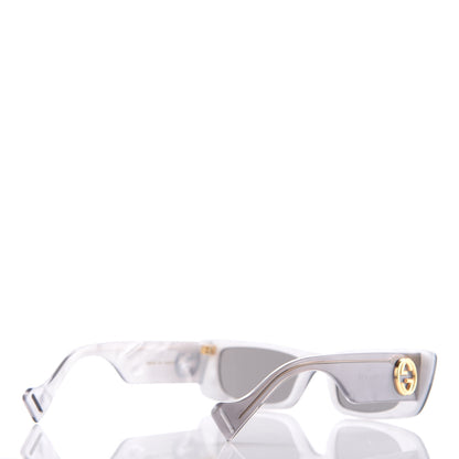 Gucci Acetate Rectangular GG0516S Sunglasses Grey Gold 3 of 7