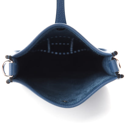 Hermes Taurillon Clemence Evelyne TPM Deep Blue 5 of 11