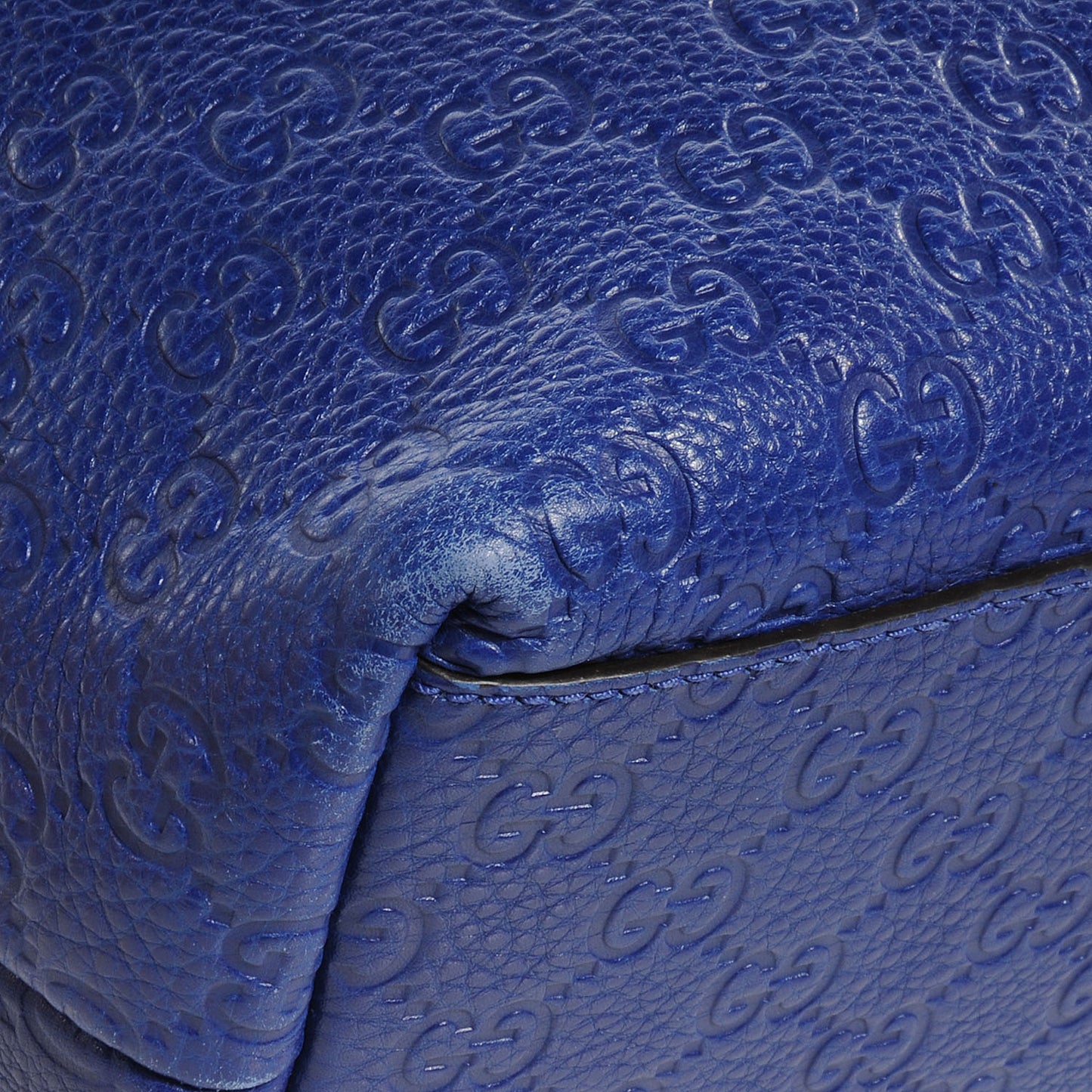 Guccissima Large Tote Blue