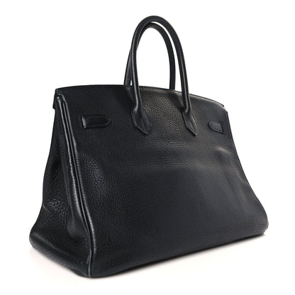 Hermes Taurillon Clemence Birkin 35 Black 3 of 9