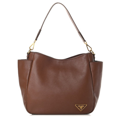 Prada Vitello Daino Pocket Hobo Bruciato 1 of 13