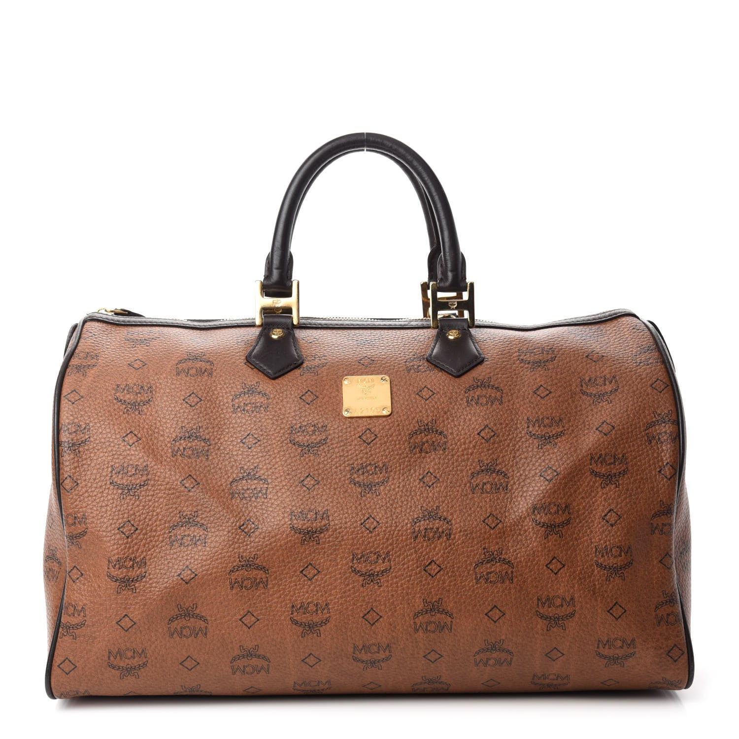 MCM Visetos Essential Duffle Bag Cognac 1 of 10