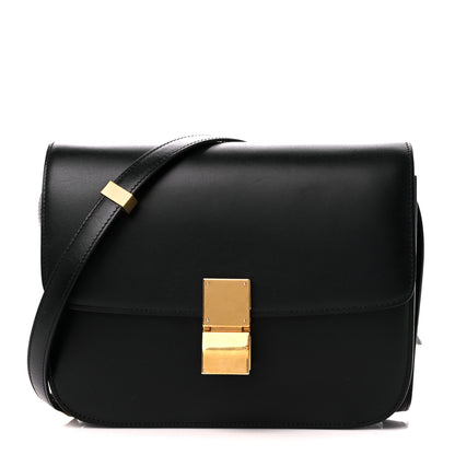 Celine Box Calfskin Medium Classic Box Flap Bag Black 1 of 10