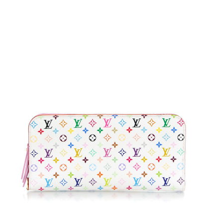 Louis Vuitton Monogram Multicolor Insolite Wallet White Litchi 1 of 7