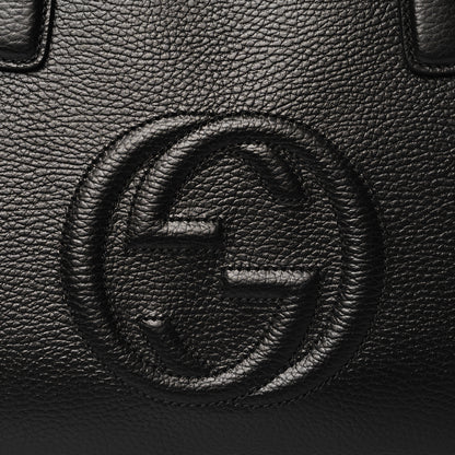 Gucci Dollar Calfskin Large Soho Top Handle Satchel Black 8 of 10