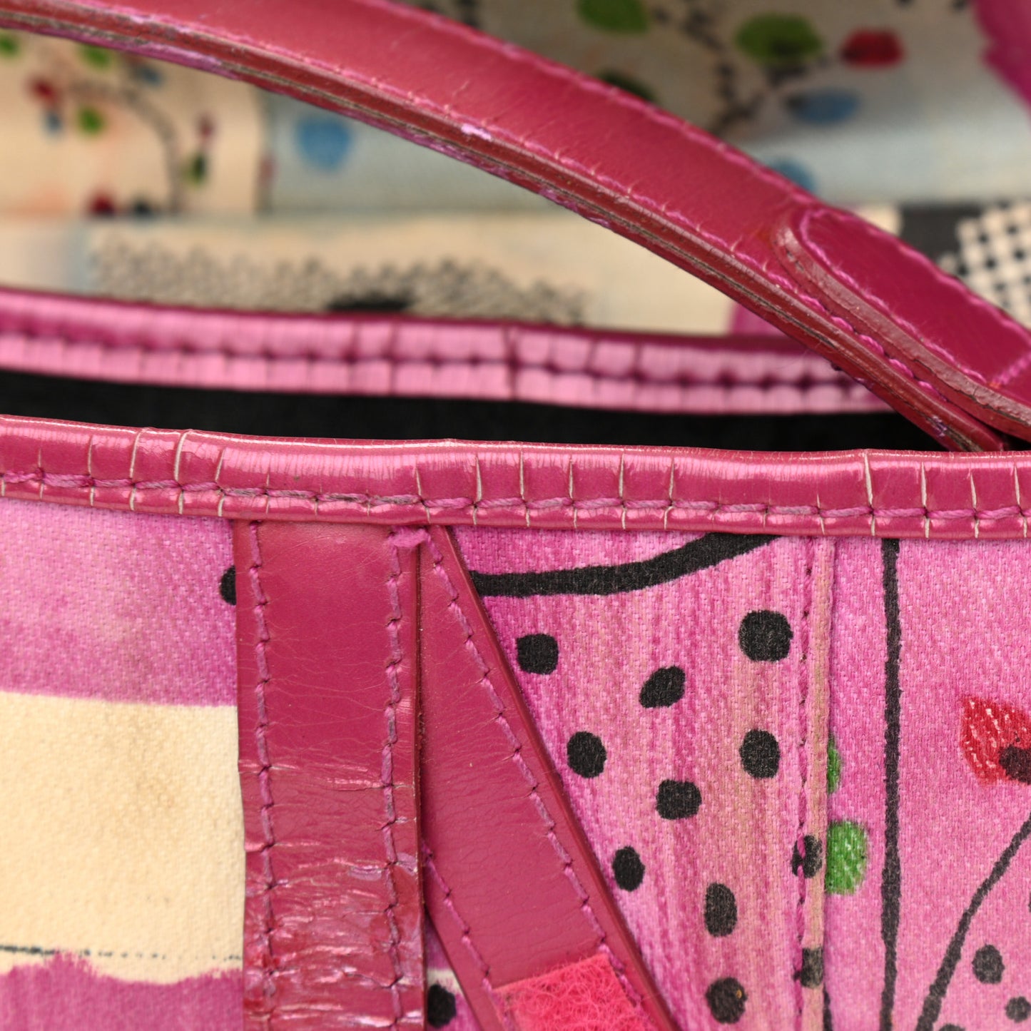 Canvas Filth Saddle Bag Multicolor