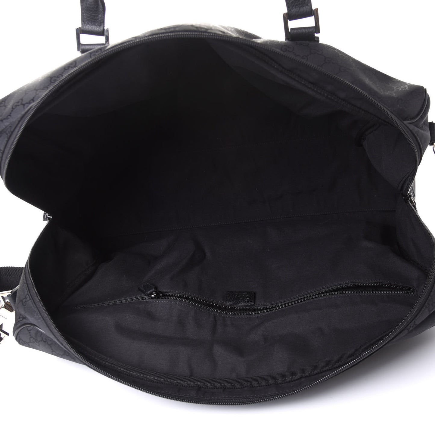Nylon Monogram Large Duffle Bag Black