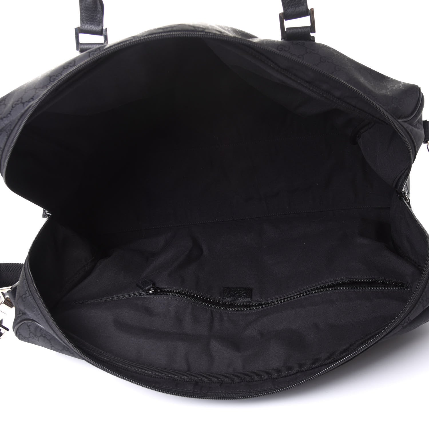 Gucci Nylon Monogram Large Duffle Bag Black 5 of 11