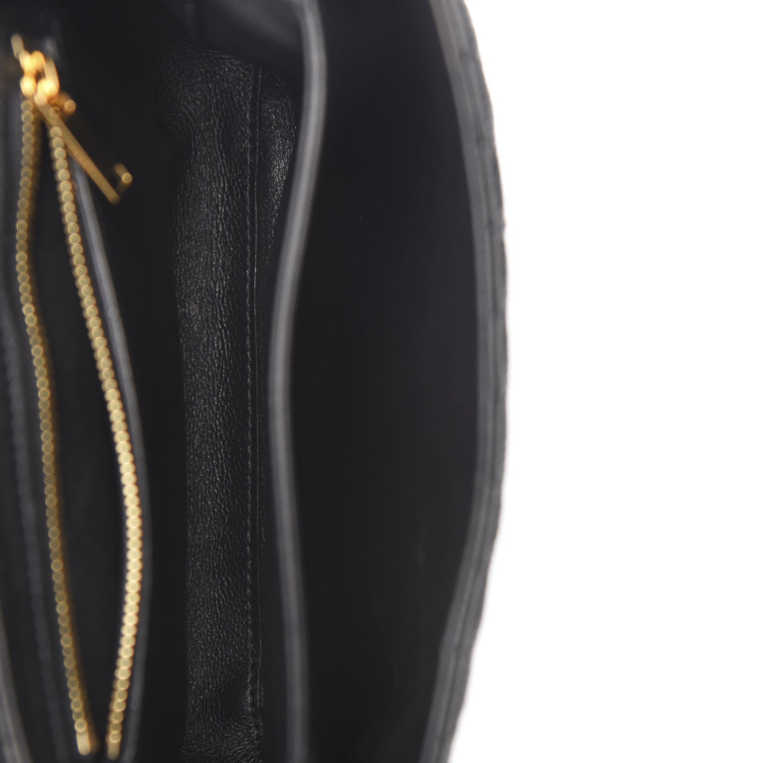 Celine Sequin Calfskin Quilted Small C Bag Black 4 of 10