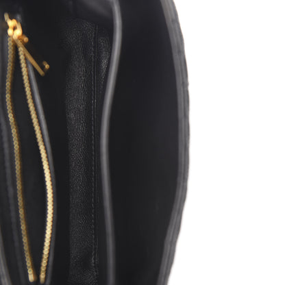 Celine Sequin Calfskin Quilted Small C Bag Black 4 of 10