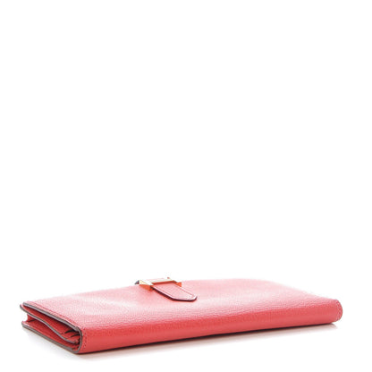 Hermes Chevre Mysore Bearn Gusset Wallet Bougainvillea 4 of 9