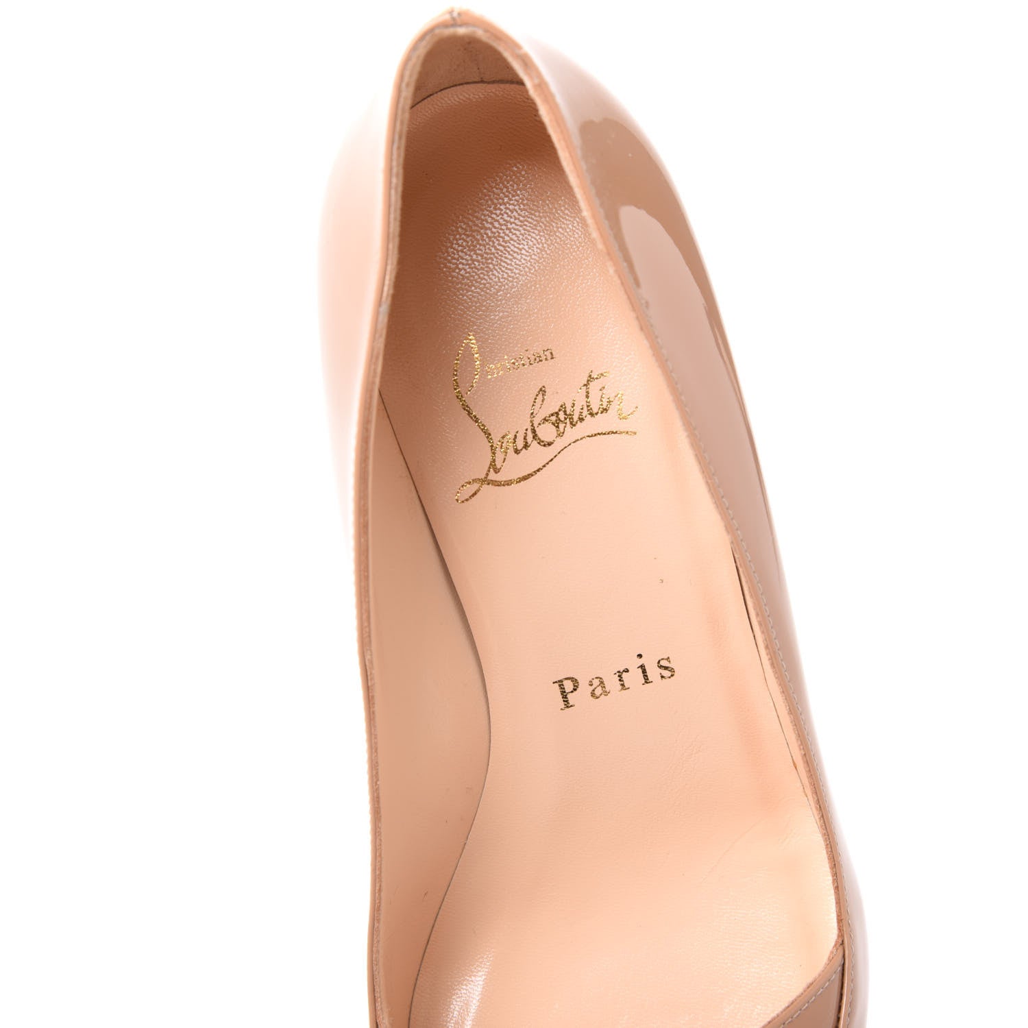 Christian Louboutin Patent 55 Pumps 36 Nude 7 of 9