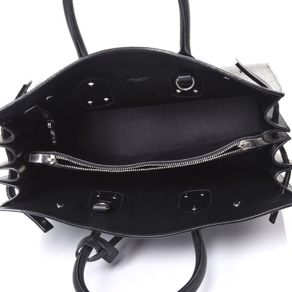Saint Laurent Grained Calfskin Small Sac De Jour Black 8 of 9