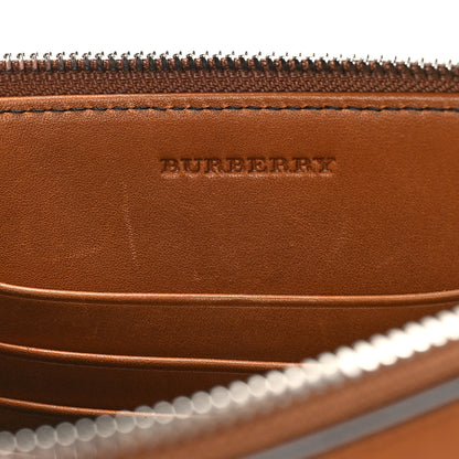 Burberry Mega Check Peyton Crossbody Clutch Bag Saddle Brown 6 of 8